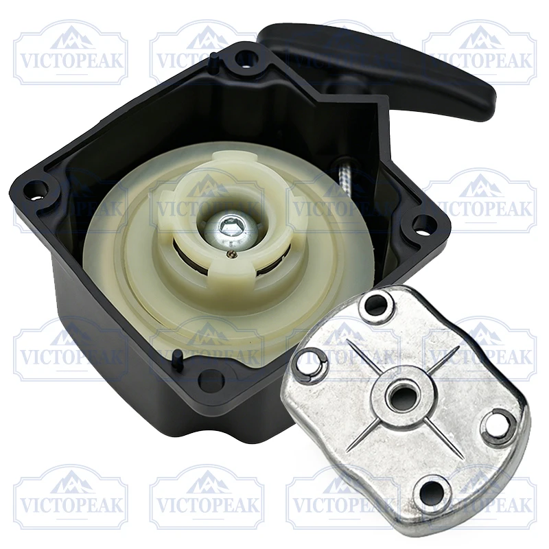 Rückzugstarter-Zugset für 43CC 49CC 52CC Freischneider, Rasentrimmer, Ersatzteile, Garten-Elektrowerkzeug-Zubehör – Detail 4