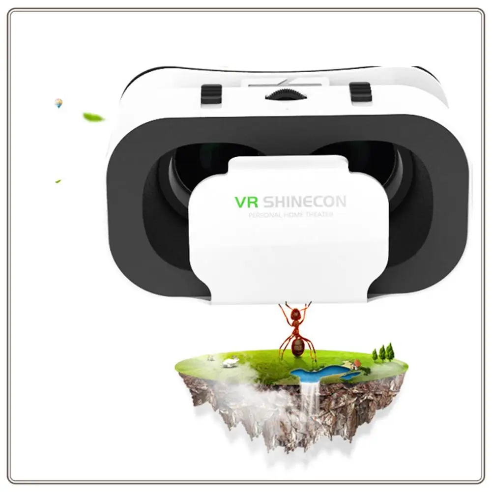 Reliable-3D VR SHINECON G05A Óculos Headset Headmounted Óculos VR ajustáveis de realidade virtual para telefone inteligente, 3D VR SHINECON G0