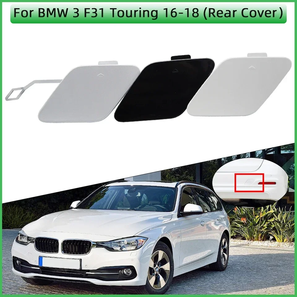 

Rear Bumper Towing Hook Eye Cover Cap For Bmw 2016 2017 2018 F31 Wagon Touring LCI 320 325 328 330 Hauling Trailer Lid Painted