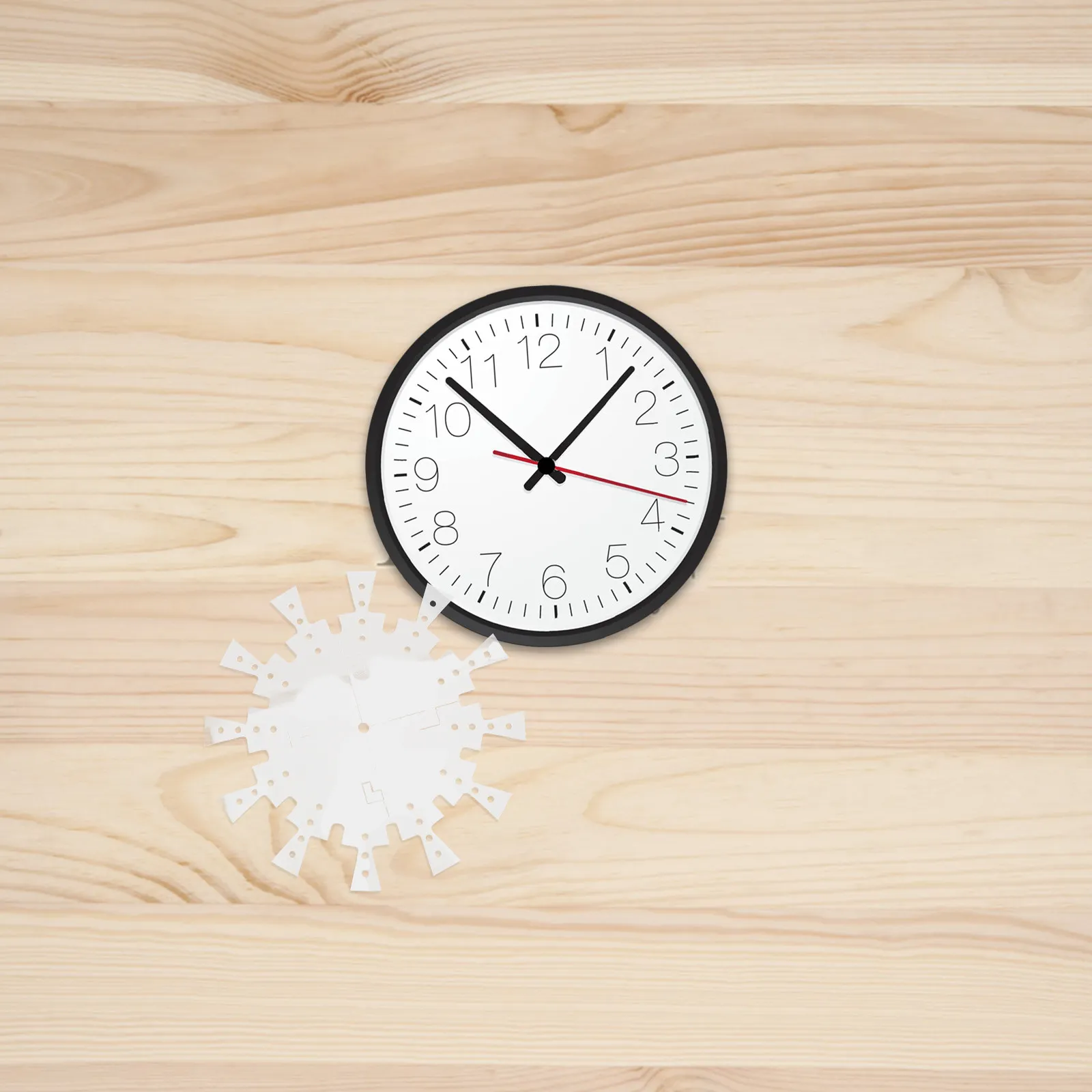 

1Set Clock Face Stencil Template Transparent Acrylic Router Template 30Cm DIY Clock Board Inlay Guide Woodworking Craft Ruler