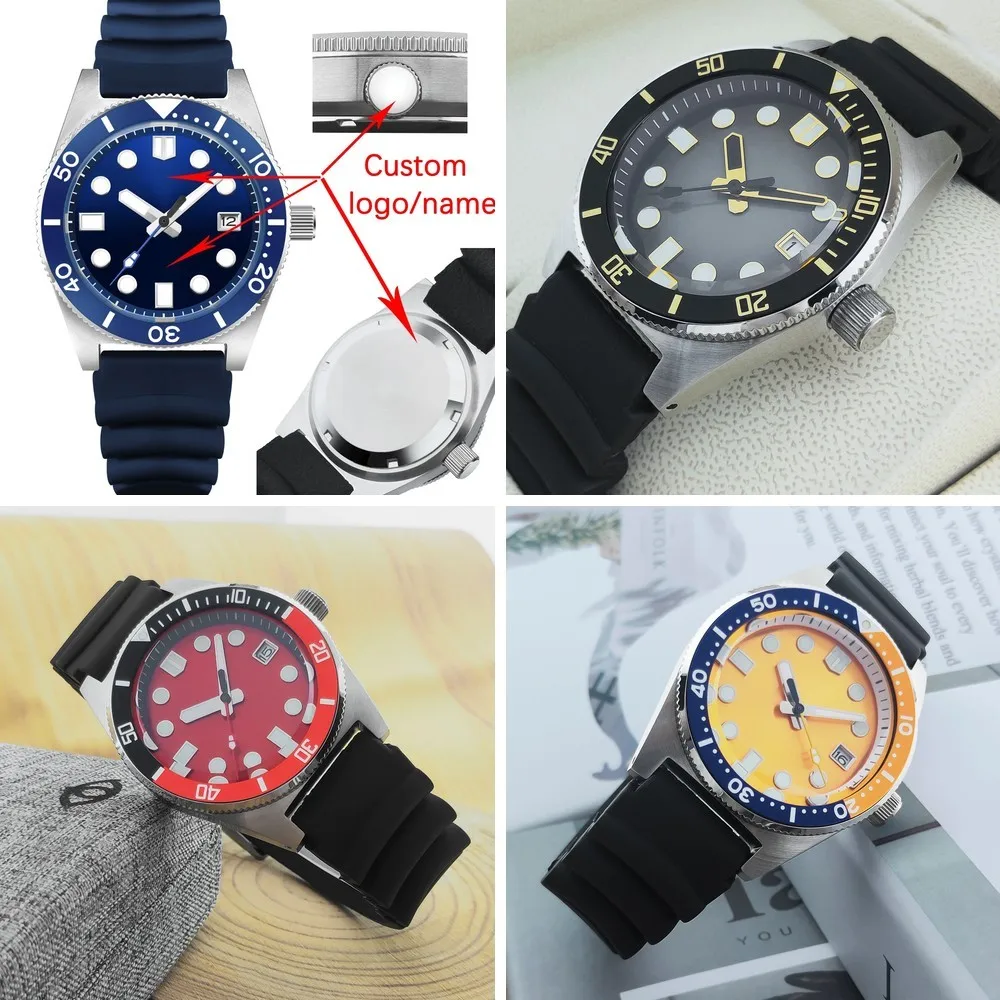 

Moq 5 units wholesale price custom logo high quality luxury watch 40mm NH35 Automatic Mechanical Men's Watch