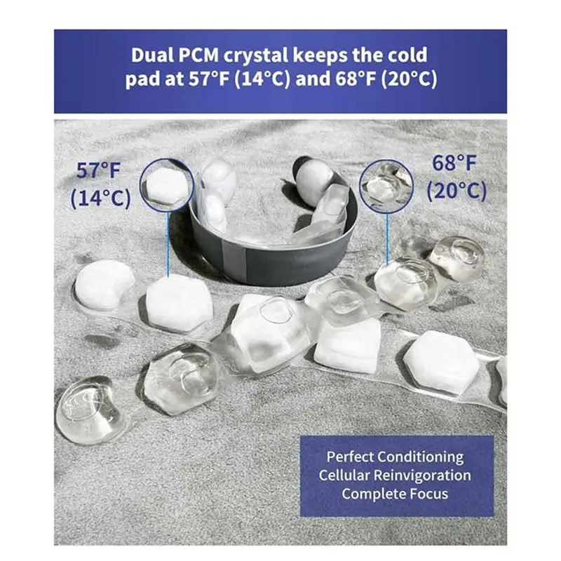 

AEF6-Phase Change Cooling Neck Band Replacement Insert Neck Cooling Ring Ice Cushion Tube For Adults Jogging Fishing