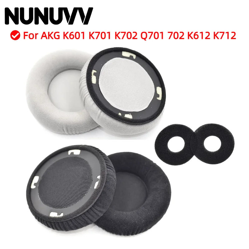 

NUNUVV Replacement Earpads Foam Ear Pads For AKG K601 K701 K702 Q701 702 K612 K712 Headphones Earmuff/Earphone Sleeve Headset