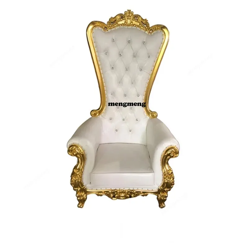 

Custom Wholesale Cheap High Back King Throne Chair for Sale Royal Gold Classic Wooden Throne Chair