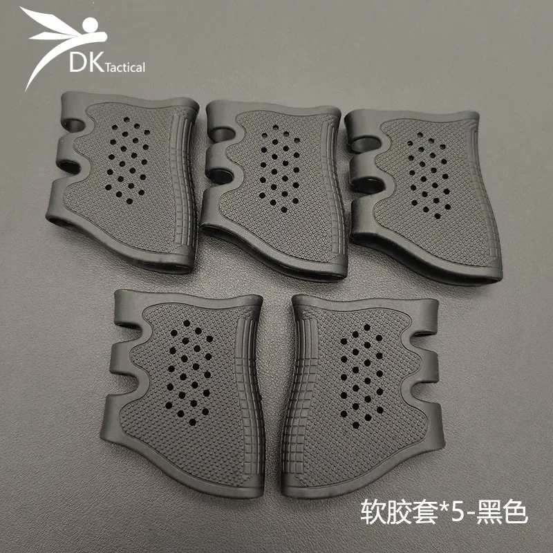 Tactical Rubber Airsoft Accessories Anti-slip Breathabl Pistol Cover For AR15 HK416 M4 M16 G17 G19 G22 Hunting Weapon Part