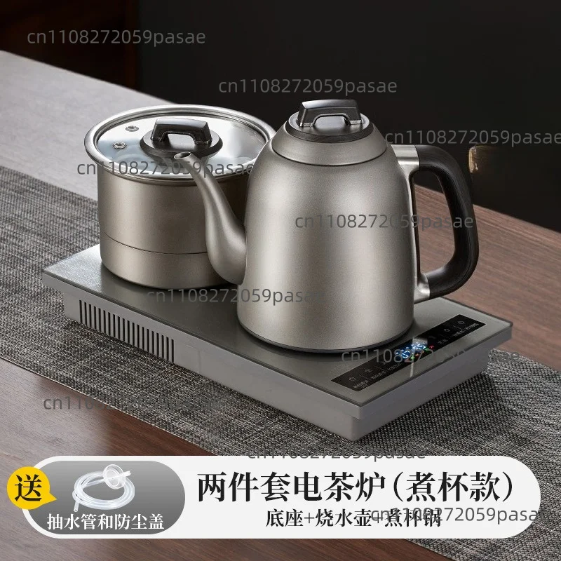 Intelligent teapot, fully automatic pumping tea table, integrated bottom water, pure titanium kettle for making tea and cups