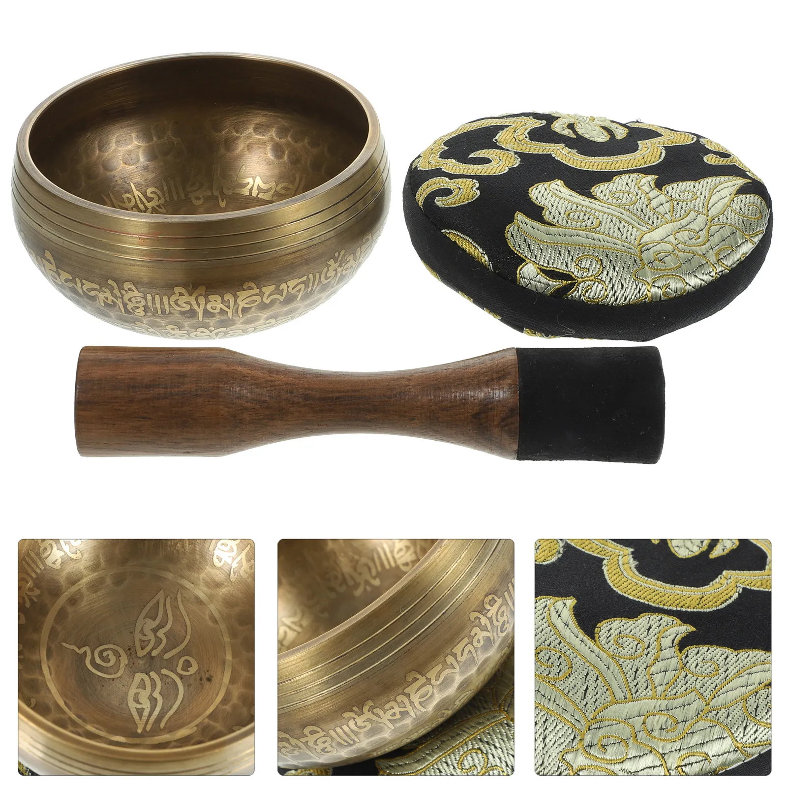 Tibetan Meditation Singing Bowl Premium Copper Sound Yoga Bowl for Relaxation Chanting and Mindfulness Healing Meditation Music