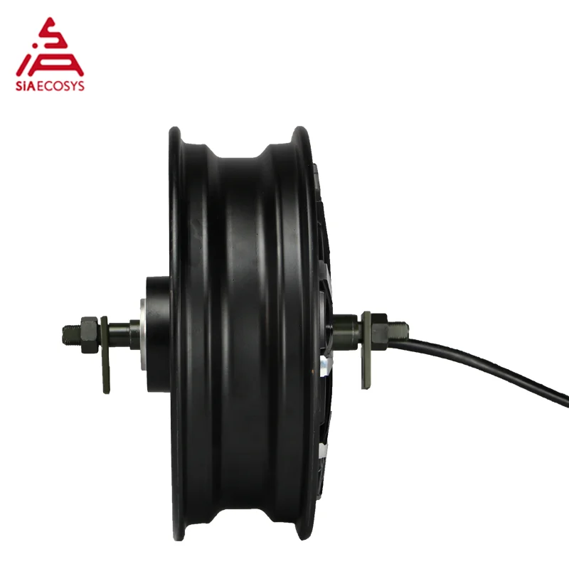 QSMOTOR 12*3.5inch 260 10000W V4 72V 110K High Speed And Power BLDC In Wheel Hub Motor For Electric Motorcycle From SIAECOSYS