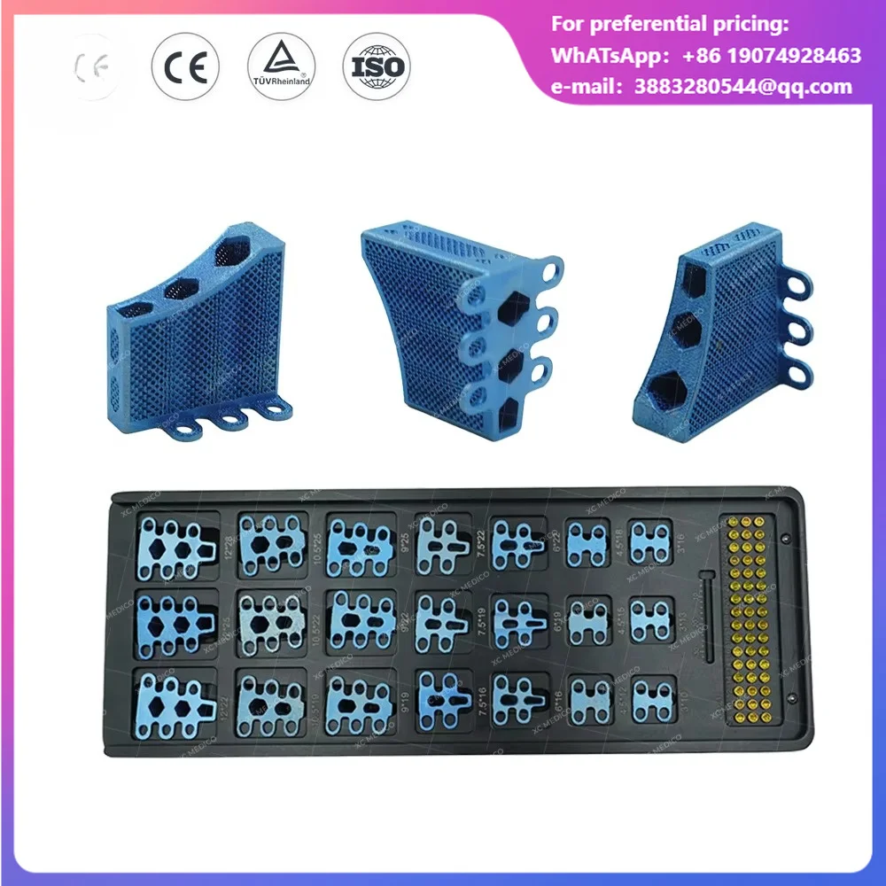 XC MEDICO Factory Price 3D Printed Veterinary TTA Kit Orthopedic Plate & Rapid Surgical Instrument For Canine Fracture Fixation