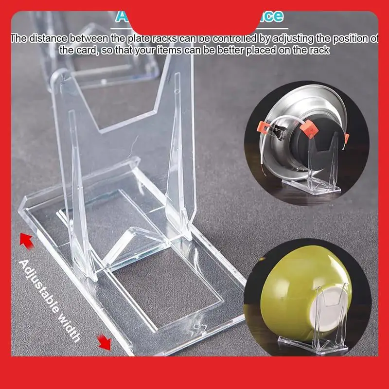 

Plate Stands Plastic Display Holders Picture Plate Holders Clear Mini Easels Stands To Display Pictures Or Plate 15Pcs Durable