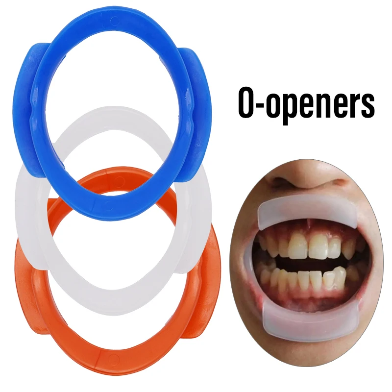 Abridor de boca Dental en forma de O, Retractor de labio y mejillas de ortodoncia, expansores de boca tipo O para odontología, herramienta de cuidado del tratamiento Dental, 5 uds.