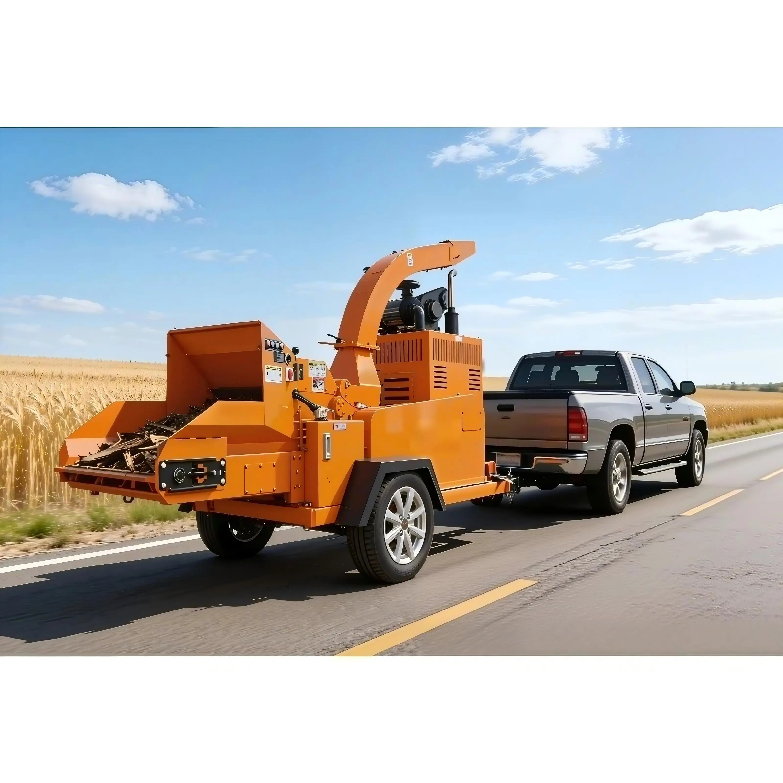 Factory Direct Wood Chipper Shredder Farm Widely Using Wood Chipper Shredder Braches Wood Splitter Crushing Machine
