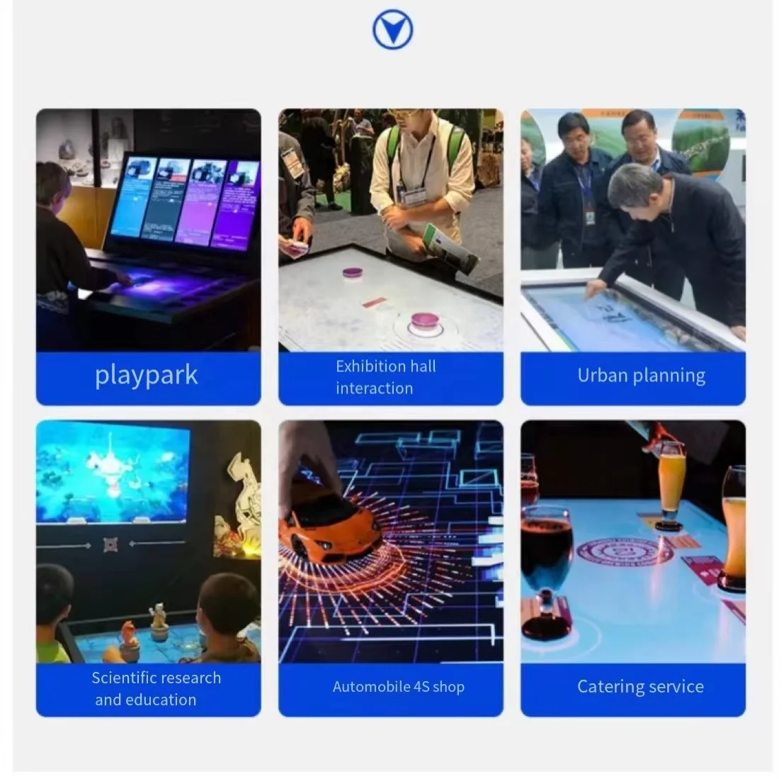 43 Inch  Object Recognition Table Screens Interactive Tangible 3D Tabletop Touch System 3D Exhibition Display for Museums