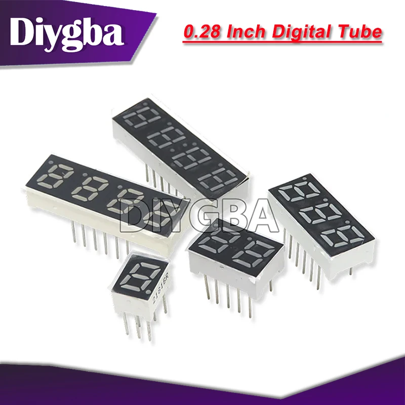 5PCS 0.28 Inch Digital Tube LED Display Common Anode /Cathode 1Bit 2Bit 3Bit 4Bit Display 0.28\