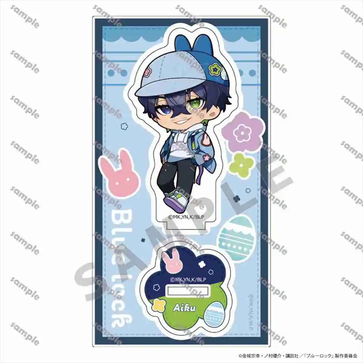 Support en acrylique avec serrure bleue, dessin animé Isagi Yoichi Nagi Seishirō Mikage Reō, accessoires de Collection, figurine, ornements de bureau, cadeau