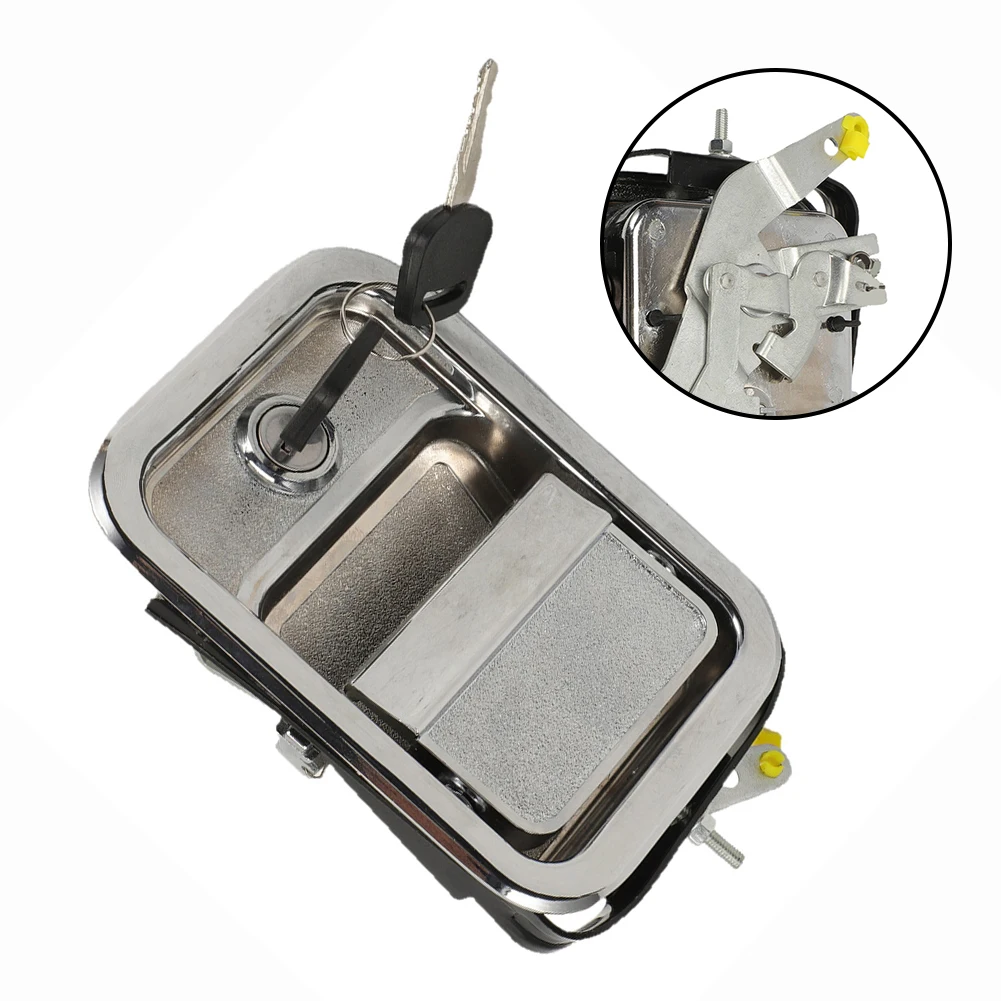 Exterior Door Handle Right Passenger Fits 2000-2011 Models OEM A18-42228-001 Compatible Includes Key Cylinder Silver