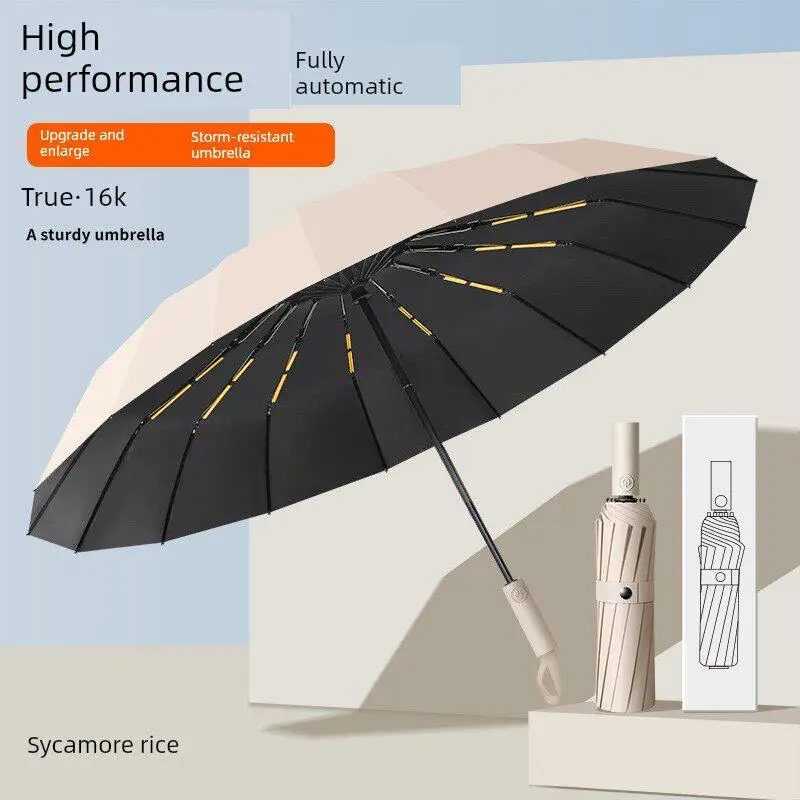 

Automatic Umbrella One Touch Opening And Closing Reinforced Men's Umbrella Sun Protection against Ultraviolet Rays