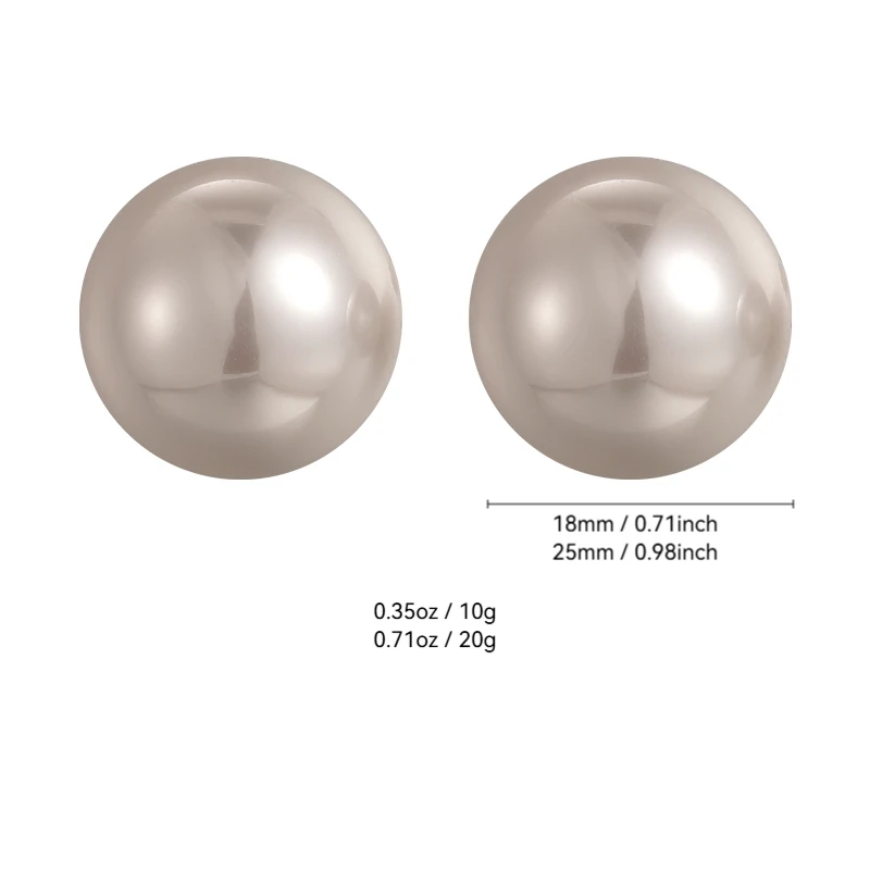 Minimalist Chic Hong Kong Style Oversized Pearl Vintage Statement Earrings with Extra Large Pearls and Radiant Luster
