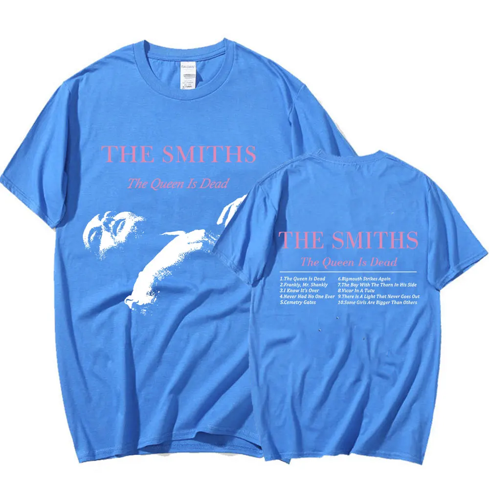 The Smiths The Queen Is Dead T shirts Men Punk Rock Band 1980's