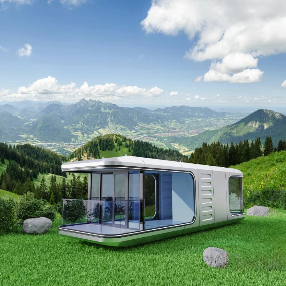 

Fireproof Prefab Steel Container House Space Capsule Villa Suites Thermal-Insulated Mobile Home Systems