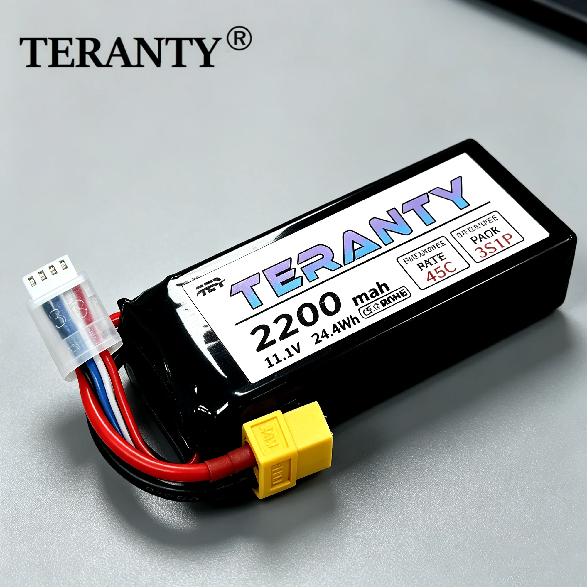 3s 11.1V 2200mAh 45C LiPo Battery For RC Quadcopter Helicopter Boat Drones Spare Parts with XT60 Plug Large Capacity