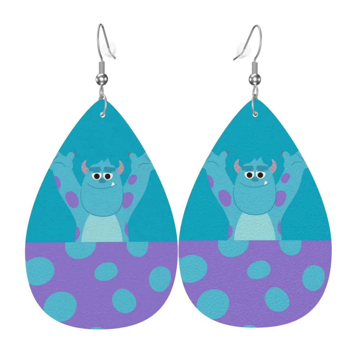 

Серьги-подвески из ПВХ-кожи с изображением персонажей из мультфильма «Университет монстров», украшения для женщин, подарок жене, маме