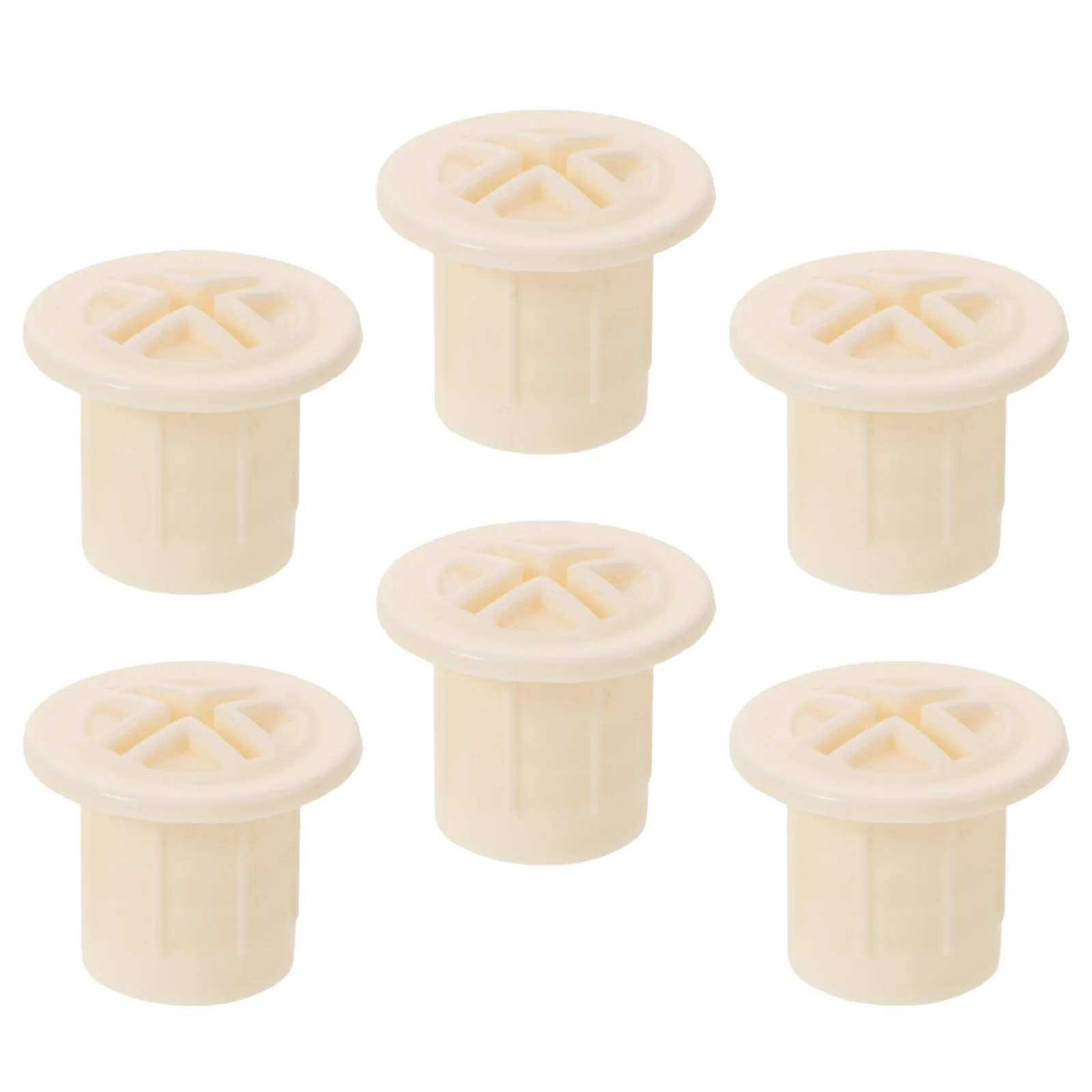 

6Pcs Children Slide Fixing Screw Caps White Plastic Stable Fit Indoor Slide Screw Cover Protective Accessory Plastic Nut Caps
