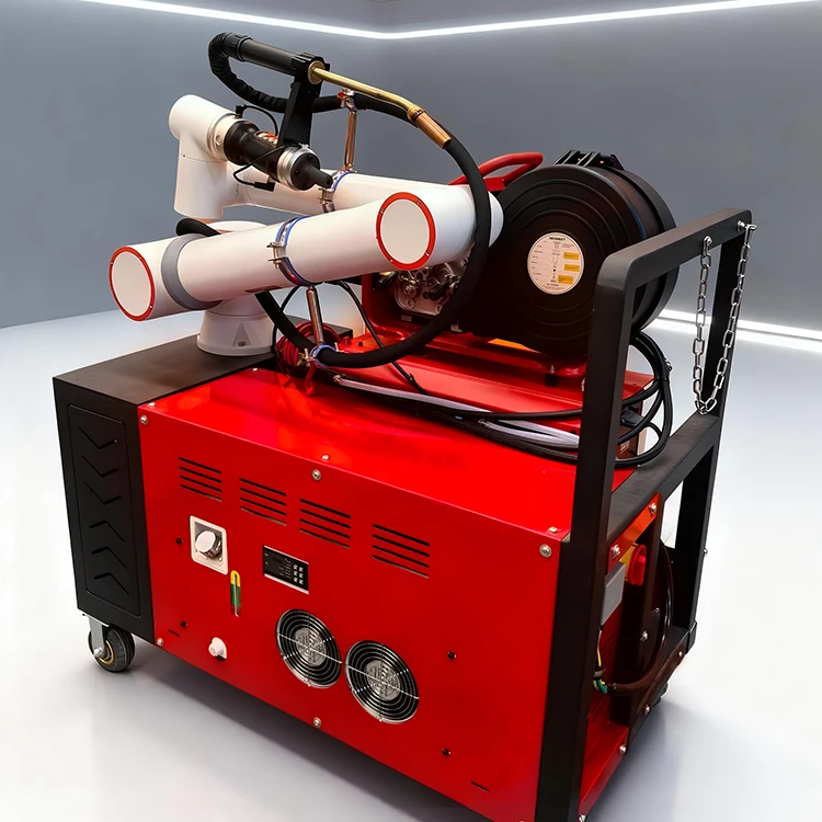 เครื่องเชื่อมแขนหุ่นยนต์ 6 แกนแบบอัตโนมัติร่วมปฏิบัติงานรุ่น Dreamon พร้อมมอเตอร์ 380V 19KW โครงสร้างเหล็กอัลลอย