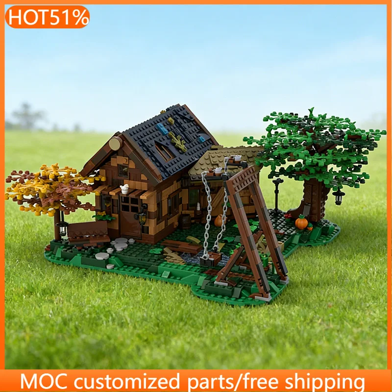 

1624 PCS Urban 21318 Tree House Al ternative Build Hut By The Pond MOC Customize Modular Building Block DIY Toy Birthday Gift