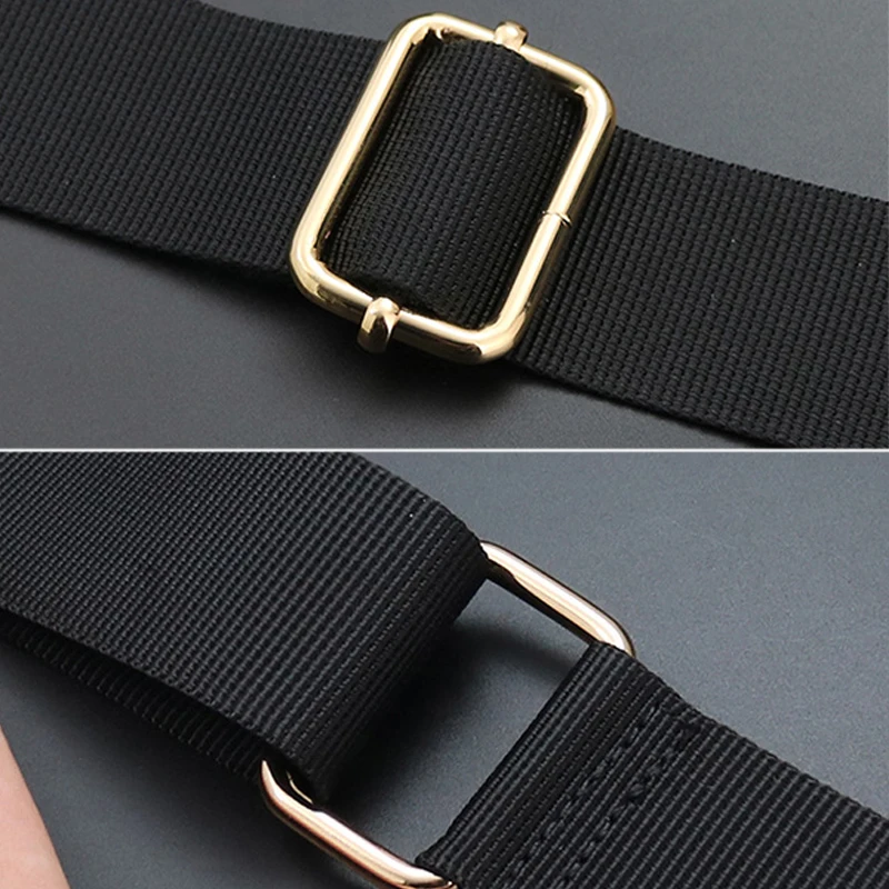 1PC Adjustable Black Canvas Bag Strap For Women Shoulder Messenger Bag Strap Belt Handbag Handle DIY Bag Parts Accessories