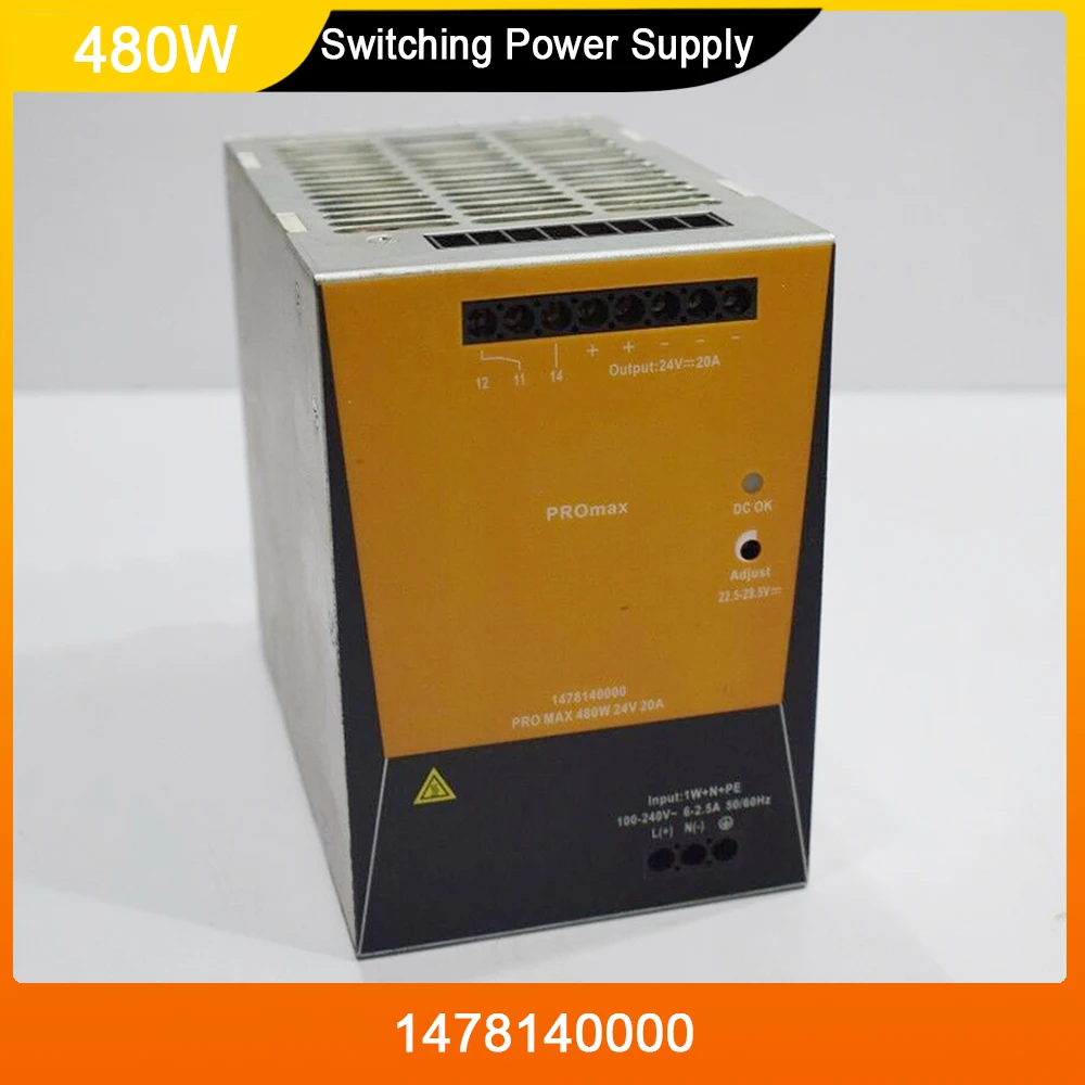 New 1478140000 PRO MAX 480W 24V 20A For Weidmuller Switching Power Supply