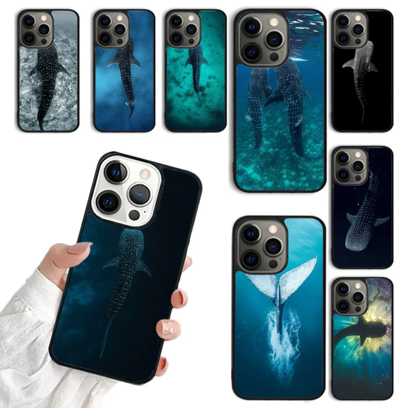 Whale Fish Wave Sea Mobile Phone Cases Cover For iPhone 16 15 14 12 13 mini 11 Pro MAX apple 6 7 8 Plus SE2020 Coque