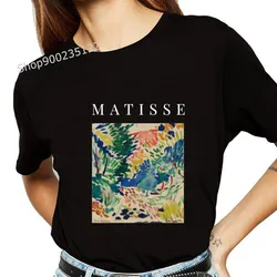 Henri Matisse T Shirt Women Printn Vintage Blue Nude Casual T-shirt O-neck Short Sleeve Harajuku Ladies Tee Tops Clothing