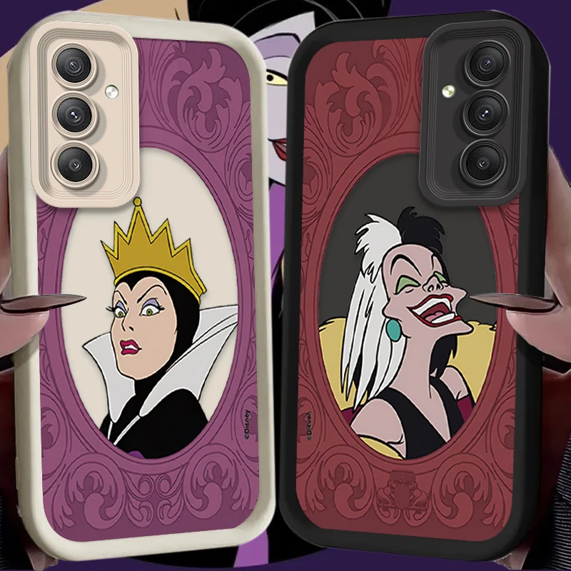 Cute Snow White Queen Silicone Case for Samsung Galaxy A54 A34 A14 A73 A53 A33 5G S24 Ultra S23 FE S22 S21 Plus FE Phone Cases