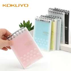 Japonya KOKUYO açık renkli Mini cep gevşek yaprak defter A7 bobin ayrılabilir öğrenci taşınabilir Memo yönetim planı ızgara kitap