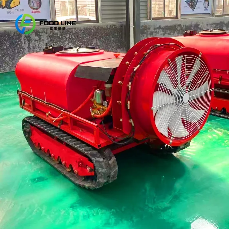Customized Self Propelled Crawler Sprayer Remote Control Orchard Agricultural Robot High Pressure Spraying System Farm Use