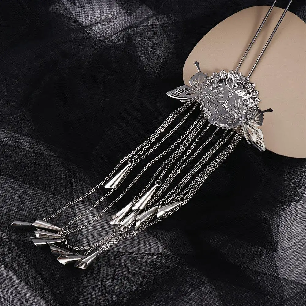 

Headwear Sweet U Shape Tassel For Girls Bridal Women Hair Sticks Korean Style Hairpin Butterfly Chinese Hair Fork