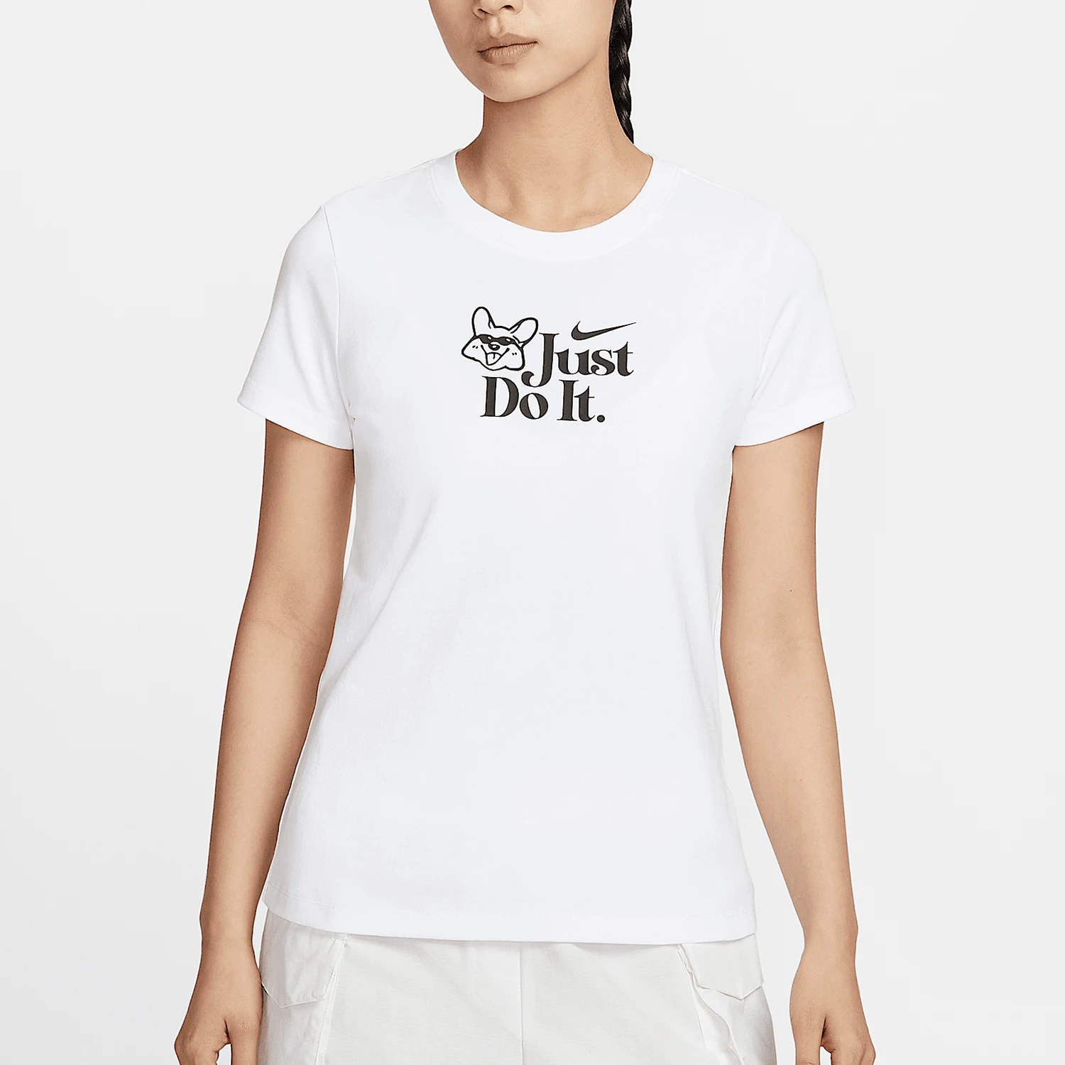 Nike genuine Sportswear women's daily printed sports short sleeves IM5974-100