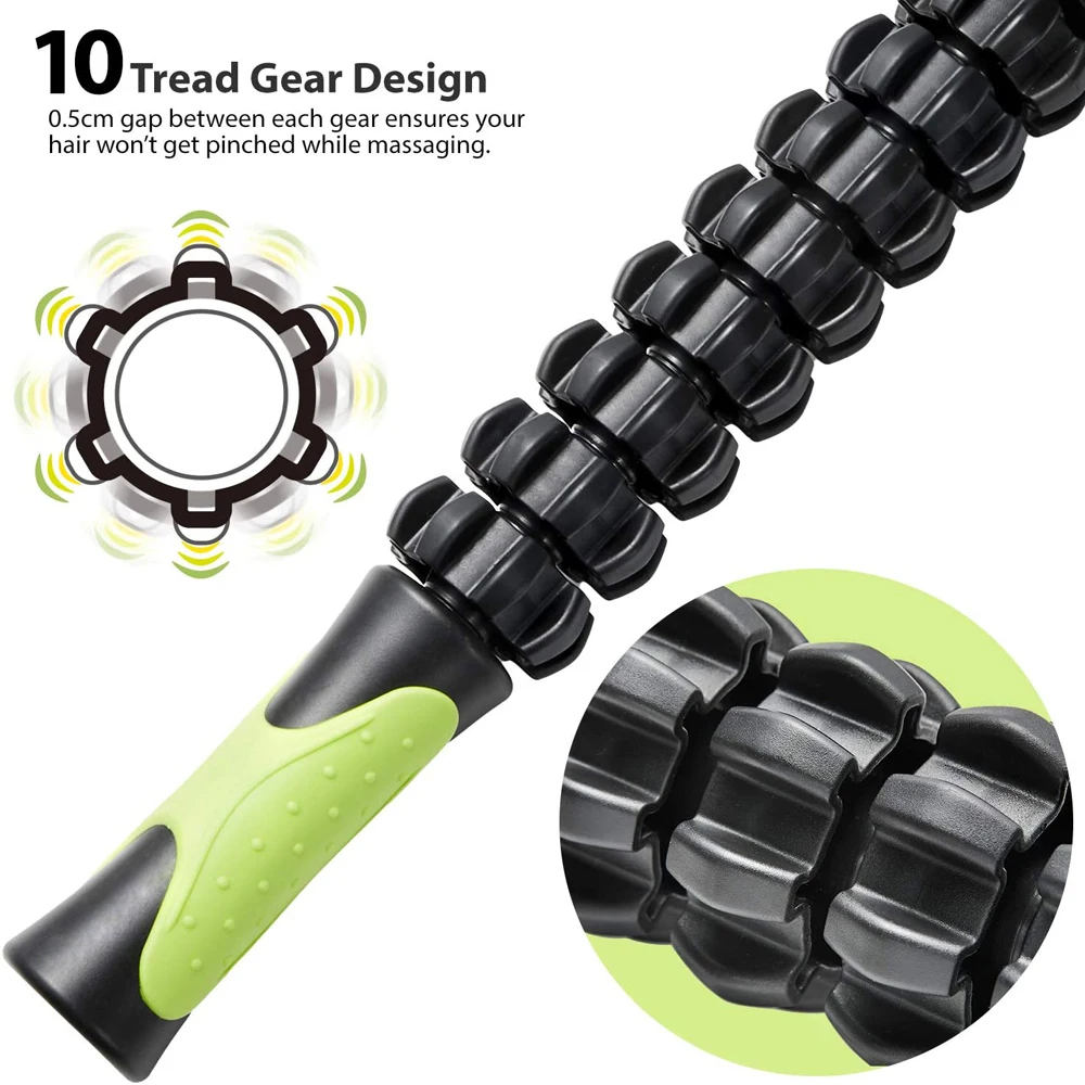 Muscle Roller Massage Stick for Athletes,Body Massager Soreness, Cramping Pain&Tightness Relief Helps Legs & Back Recovery Tools