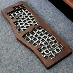 GX67 Alice Mechanical Keyboard Kit Custom 67 Keys Walnut Wood Gsket Spring QMK/VIA Tri-mode RGB Backlit Hot Swap Office Teclado