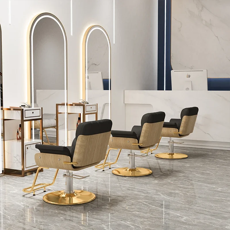 

Salon Chairs for Professionals Purpose Chair Hydraulic Beauty Barber Decoration Waiting Barberia Offer Pink Luxury Makeup Swivel