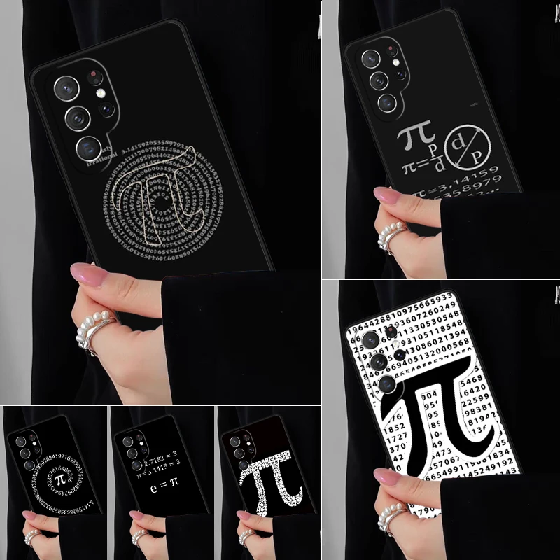 ?? Number Phone Case For Samsung Galaxy S25 S24FE S23 S22 S21FE S20 S10 Plus Ultra Note20 10Pro Soft Black Cover