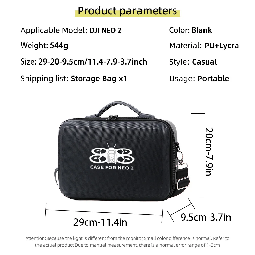 For DJI NEO 2 Storage Bag Portable Shoulder Bag Large Capacity Case For DJI Neo 2 Organizer Shockproof Handbag Accessories