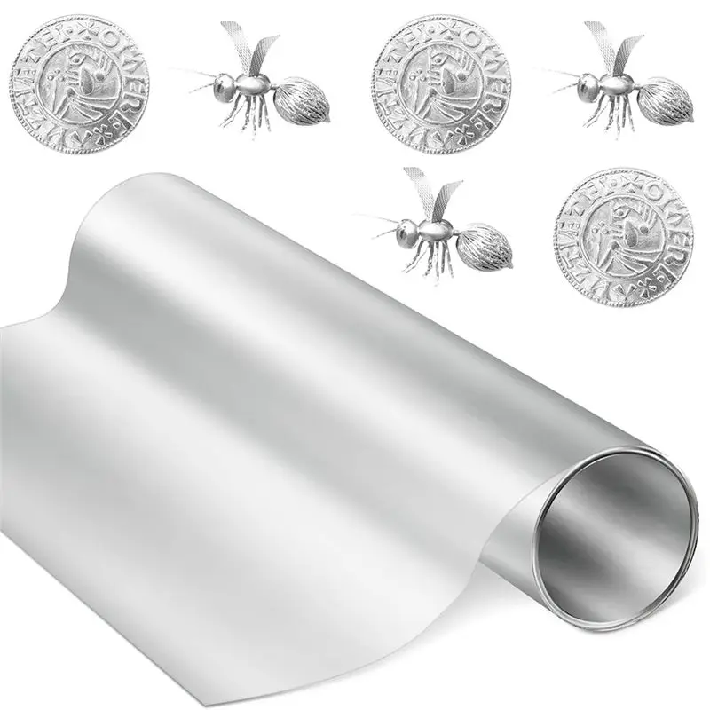 

NEW HOT In Stock-Aluminum Metal Crafts For Art Project Foil Roll 12 Inch X 20 Ft 0.05 Mm Thick Aluminum Flashing Roll Wide Sheet