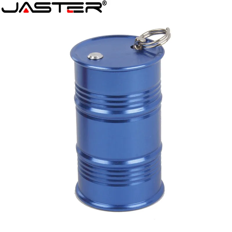 JASTER Metal Oil Drum Red USB Flash Drive 4GB 8GB 16GB 32GB 64GB Real Capacity Flash Disk 2.0 Gift Wholesale Pen Drive