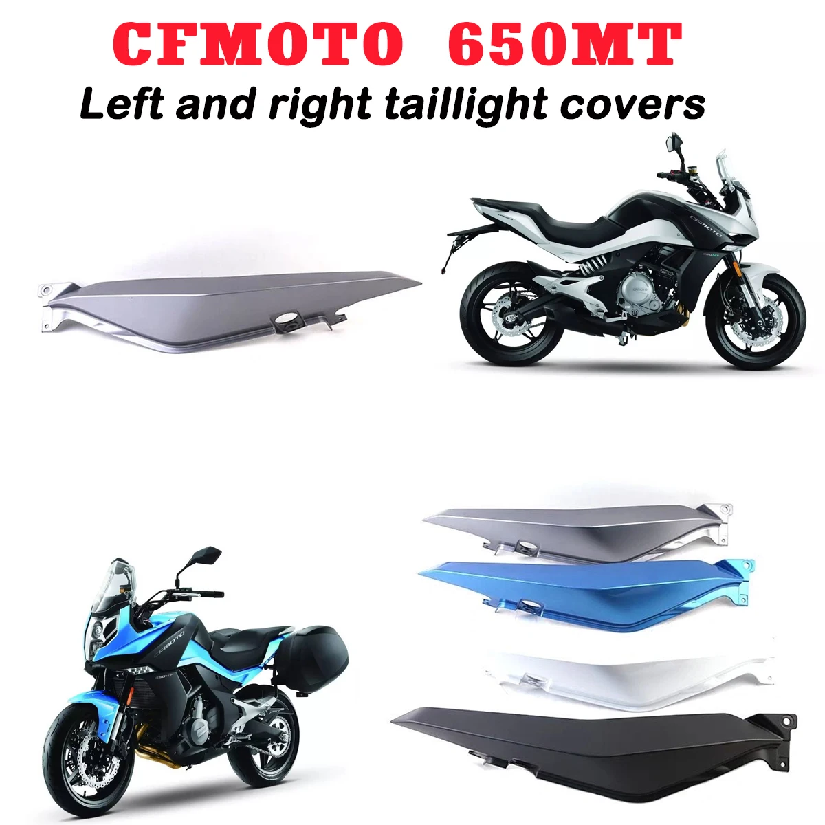 

Tail light cover CF650-3 rear guard decorative shell cover motorcycle tail light left and right guard plates For CFMOTO 650MT