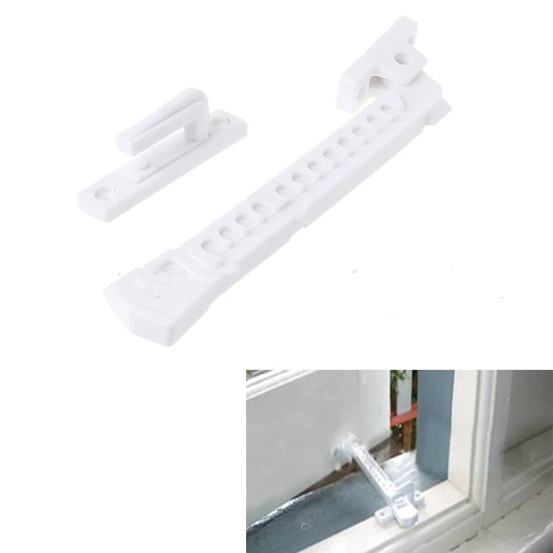 New ABS Window Brace With Screws Window Sash Lock Child Safety Window Latch Window Stay Catch position stopper limiter latch