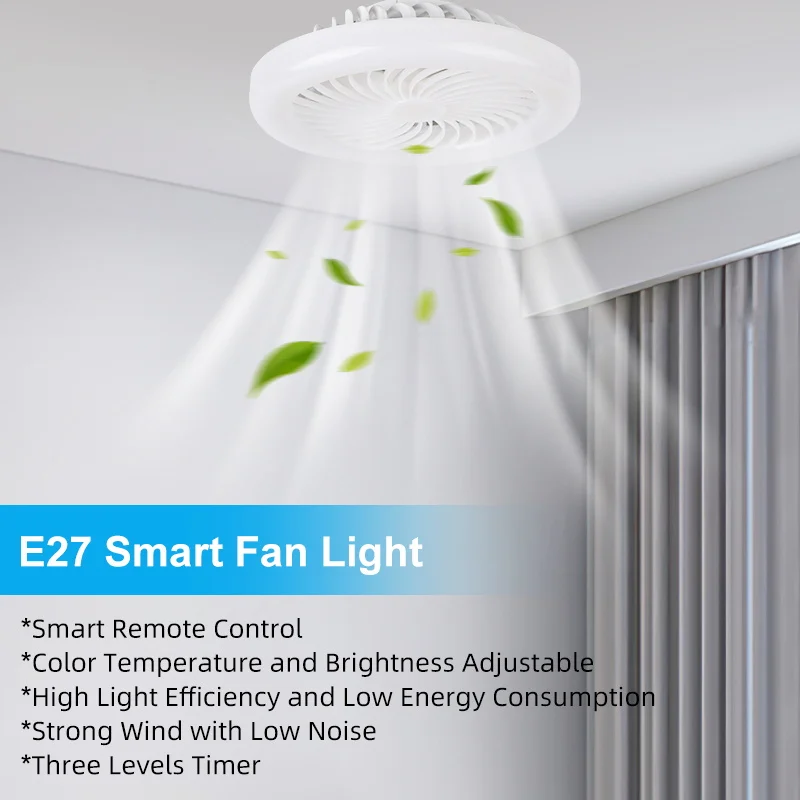 

New Led Ceiling Fan Lights AC110-265V Drone Fan Lamp With Remote Control for Living Room Dimmable Light Smart Ceiling Fan Light