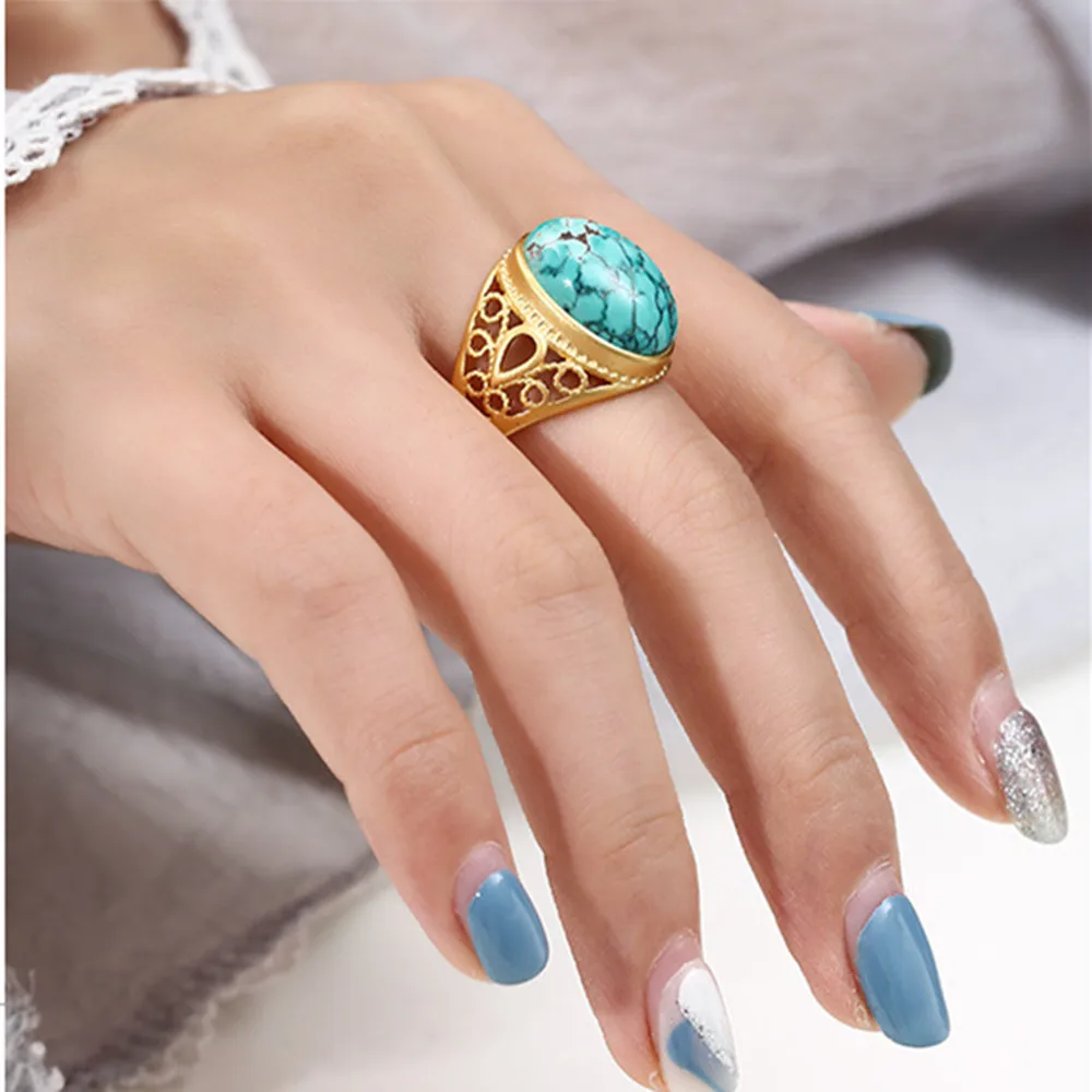 Ring Setting for 12x16mm Oval Cabochons Ring Blank Thai Sterling Silver Adjustable Band Ring Base RB084S