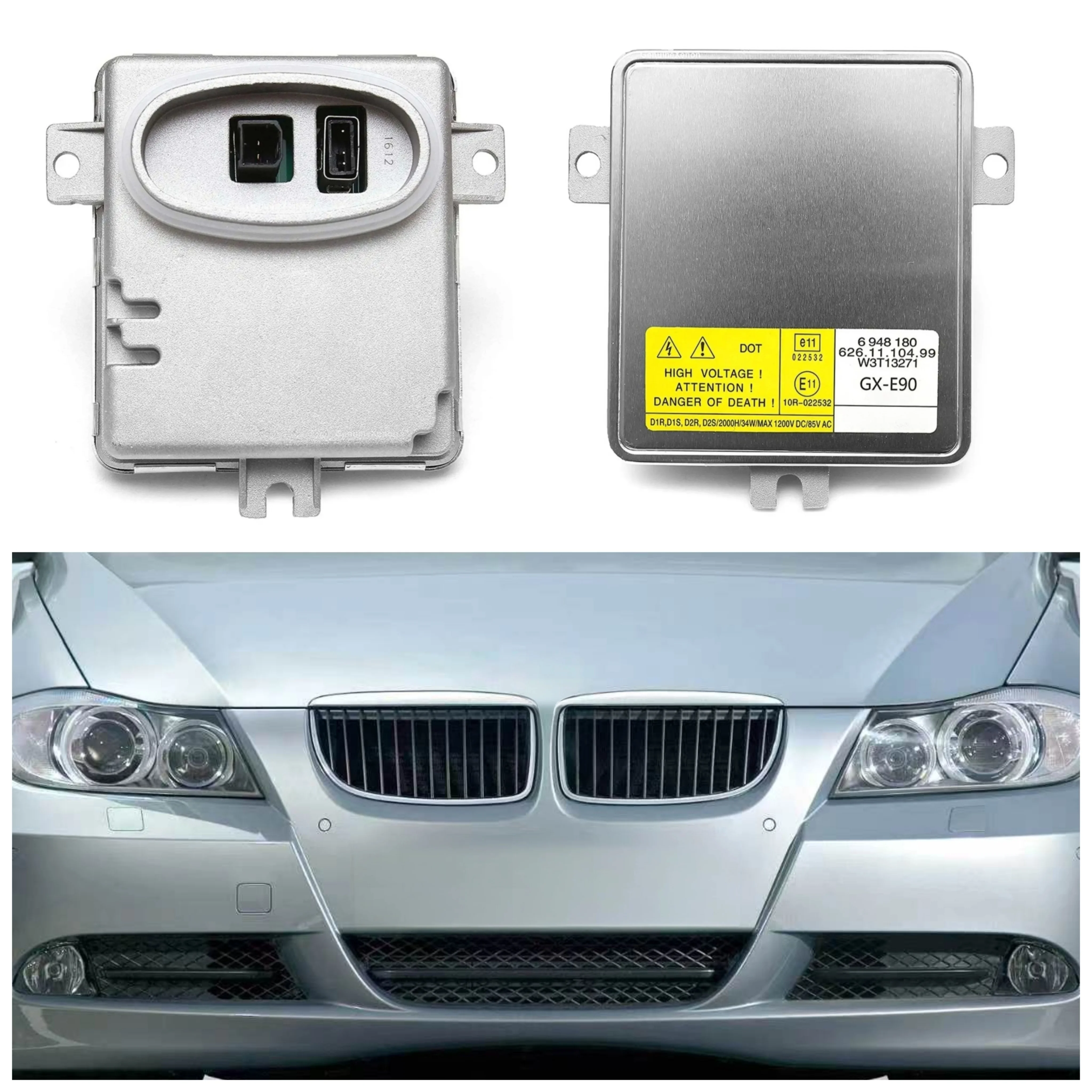 

63126948180 W3T13271 For 2006-2008 BMW 3 Series E90 E91 Volvo S80 XC70 V70 Xenon HID Headlight Control Module Car Accessories
